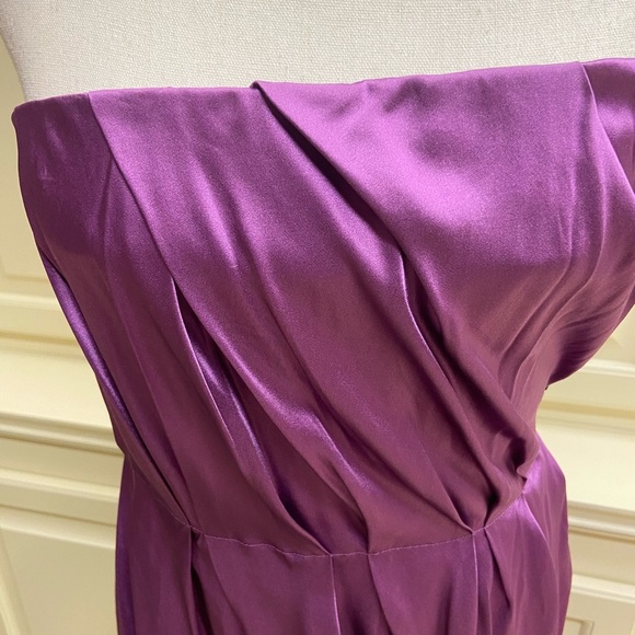 Vera Wang 100% Silk Mini Dress Size 6 - Picture 8 of 9